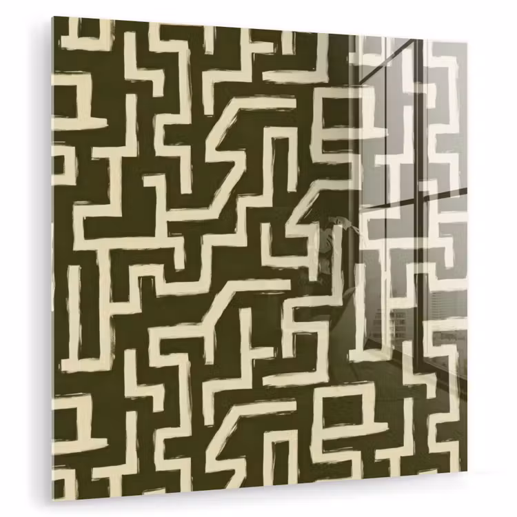 Abstract - Lijnen - Groen plexiglas 5mm klein 11 -zzzproduct_nieuw