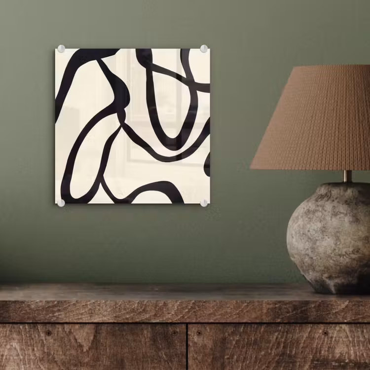 Abstract - Lijnen - Modern - Beige plexiglas 5mm klein -sfeer3