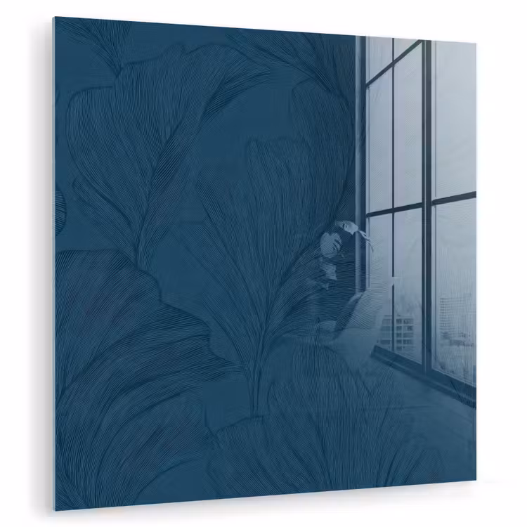 Abstract - Patroon - Donkerblauw - Elegant plexiglas 5mm klein 11 -zzzproduct_nieuw