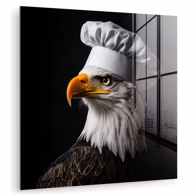 Arend -Amerika - Koksmuts - Vogel - Stoer plexiglas 5mm klein -zzzproduct_nieuw