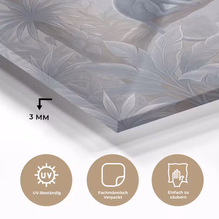 Aap - Boom - Jungle - Natuur - Grijs plexiglas 5mm klein -wsfeer2_DE