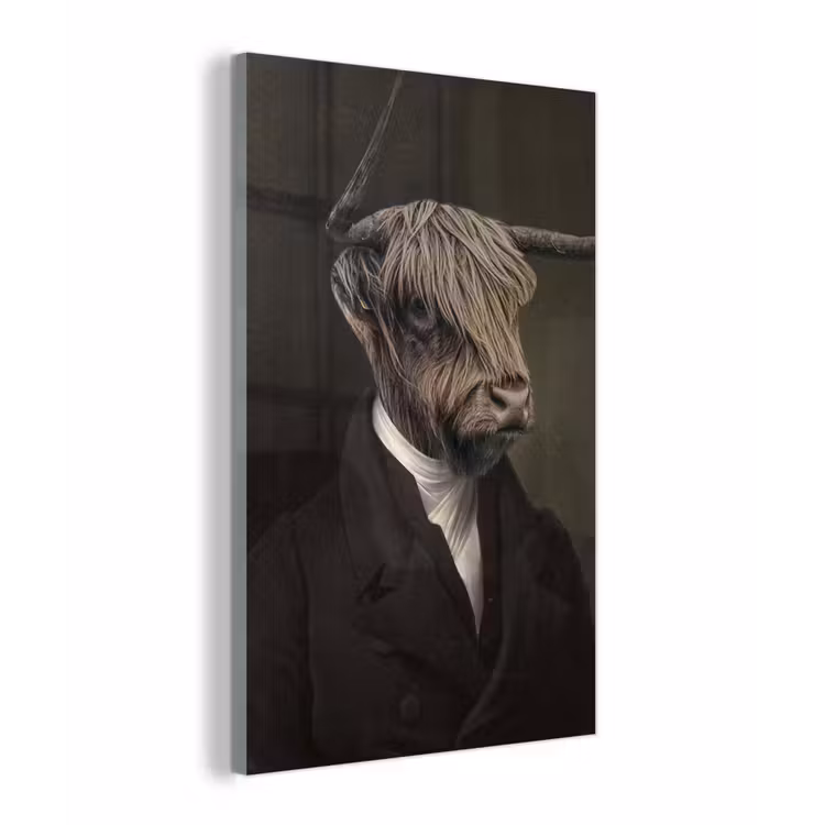 Oude Meesters - Schotse Hooglander - Dieren plexiglas 5mm klein -z3d