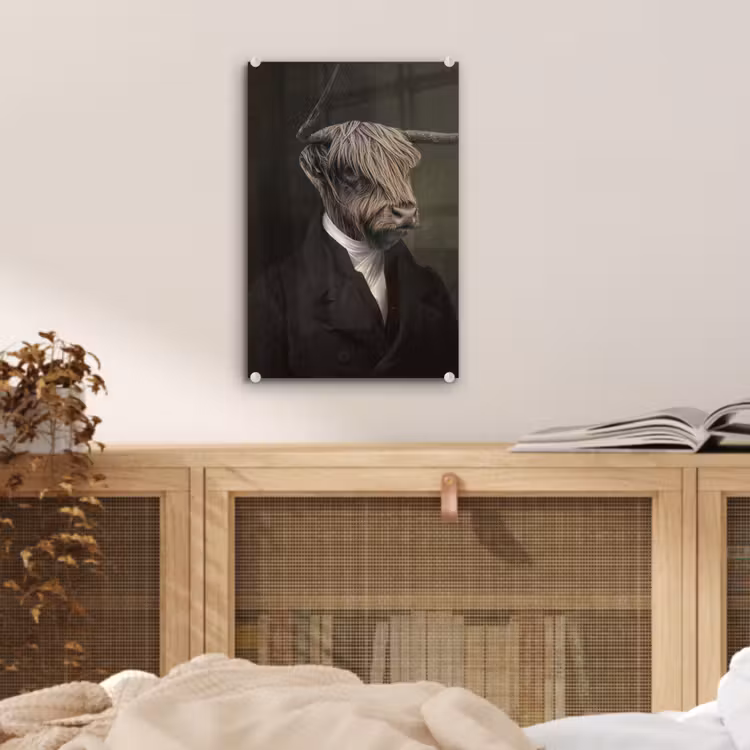 Oude Meesters - Schotse Hooglander - Dieren plexiglas 5mm klein -sfeer4