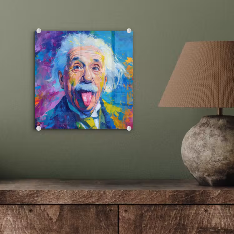Oude man - Expressief - Kleurrijk plexiglas 5mm klein -sfeer3