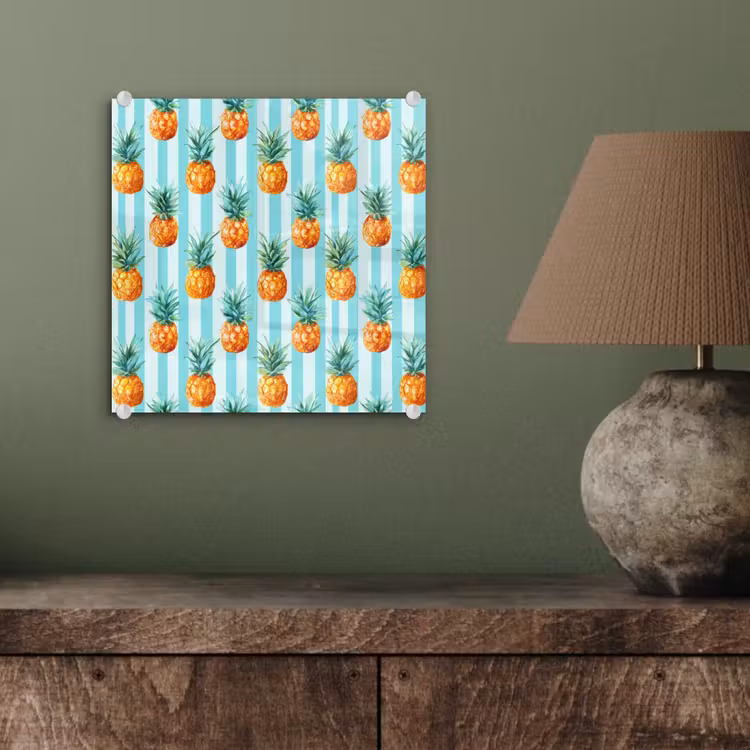Ananas - Strepen - Groen plexiglas 5mm klein 11 -sfeer3