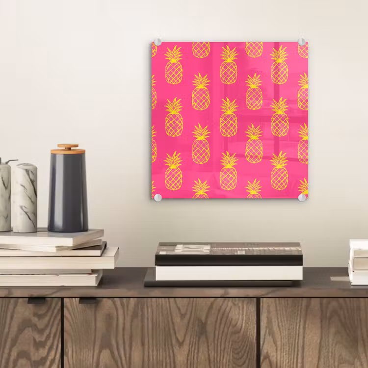 Ananas - Trendy - Roze plexiglas 5mm klein 11 -sfeer1