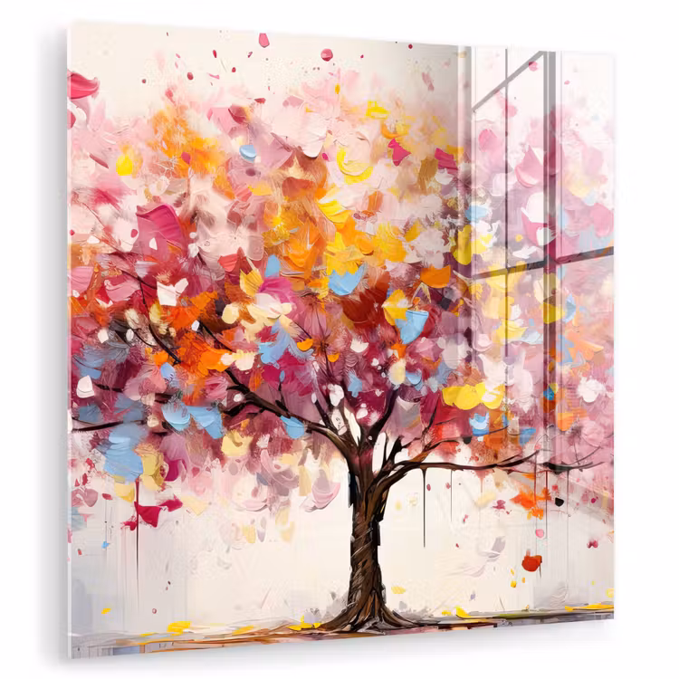 Aquarel - Boom - Kunst - Abstract plexiglas 5mm klein -zzzproduct_nieuw