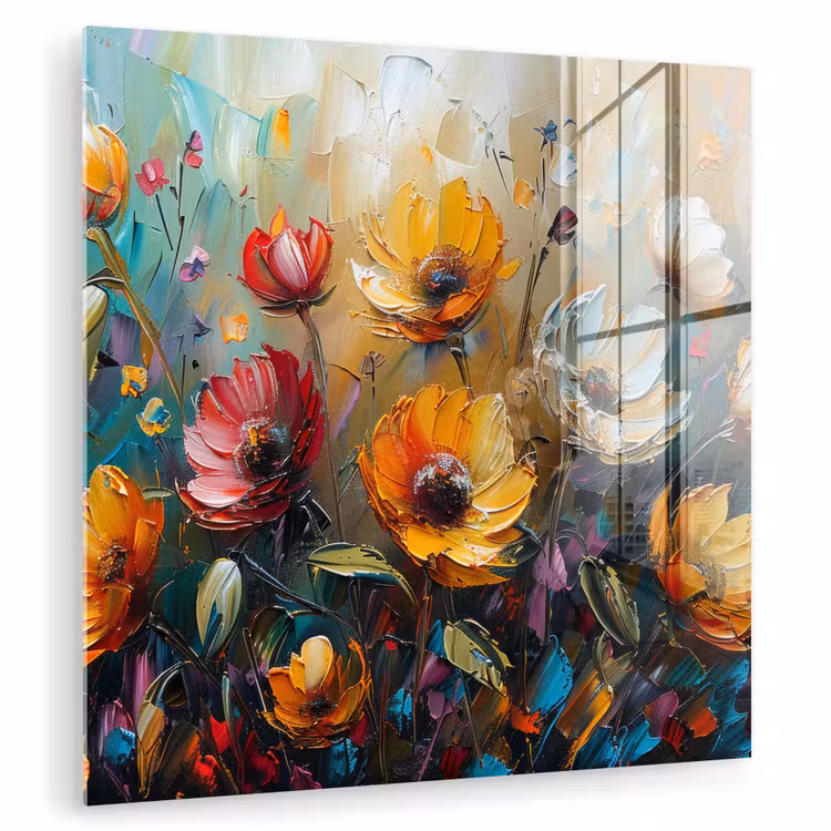 Watercolor - Bloemen - Kunst - Modern plexiglas 5mm klein -zzzproduct_nieuw