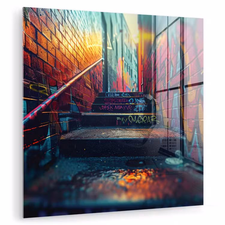 Architectuur - Neon - Trap - Graffiti plexiglas 5mm klein -zzzproduct_nieuw