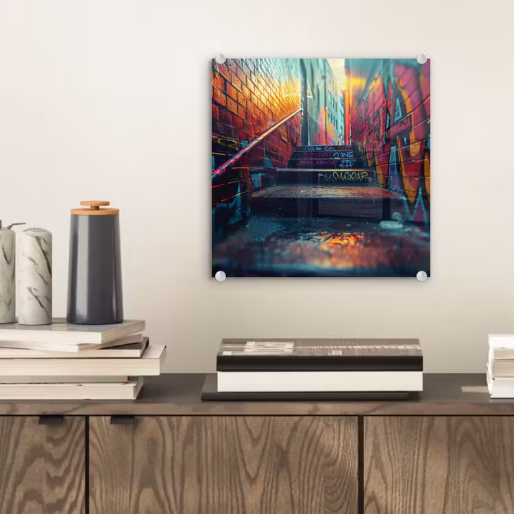 Architectuur - Neon - Trap - Graffiti plexiglas 5mm klein -sfeer1