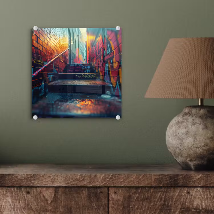Architectuur - Neon - Trap - Graffiti plexiglas 5mm klein -sfeer3