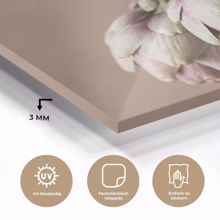 Glasbild - Artischocken – Hängend – Gemüse - Artisjokken - Hangend - Groenten plexiglas 5mm klein
