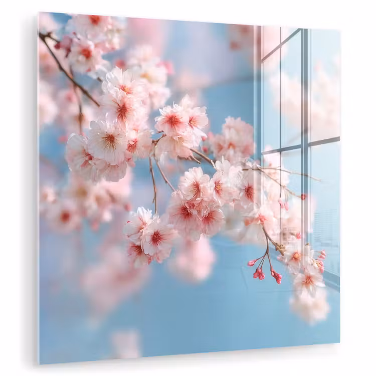 Takken - Bloesems - Roze plexiglas 5mm klein -zzzproduct_nieuw