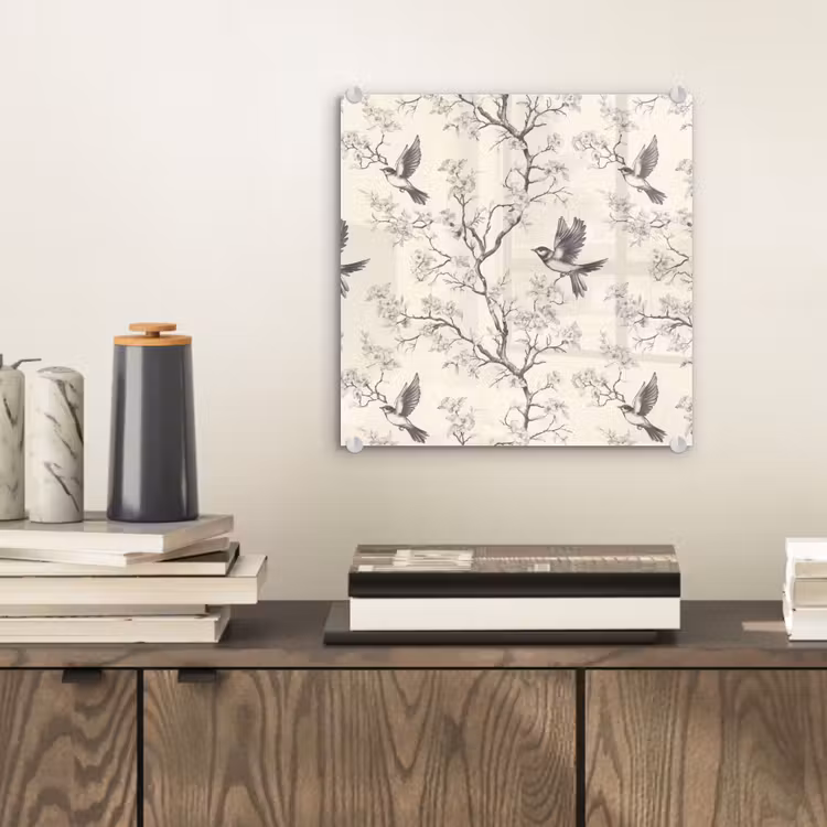 Takken - Vogels - Beige plexiglas 5mm klein 11 -sfeer1