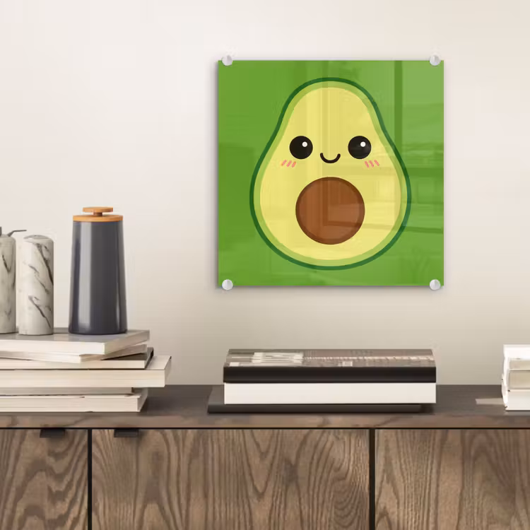 Avocado - Groen - Speels plexiglas 5mm klein -sfeer1