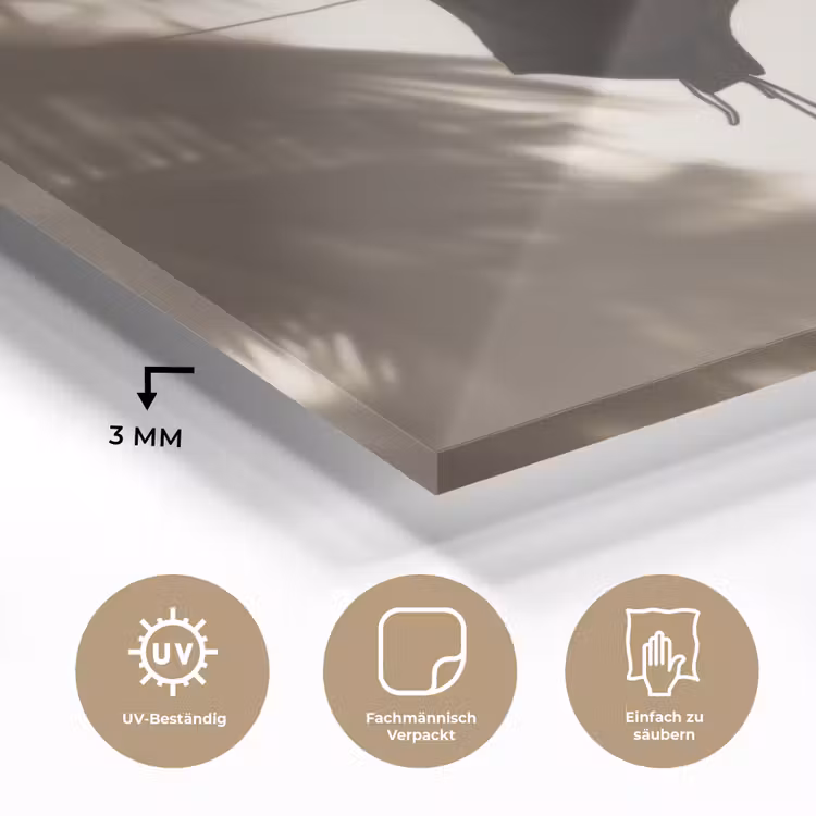 Badkleding - Palmbomen - Schaduw - Tropisch plexiglas 5mm klein -wsfeer2_DE