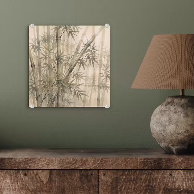 Bamboe - Bladeren - Aziatisch - Groen - Natuur plexiglas 5mm klein -sfeer3