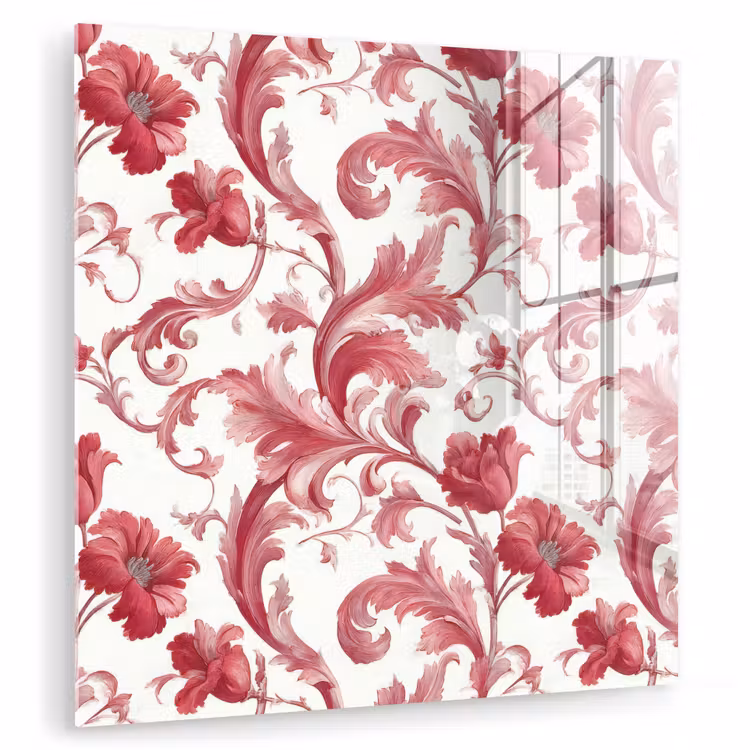 Barok - Patroon - Rood plexiglas 5mm klein 11 -zzzproduct_nieuw