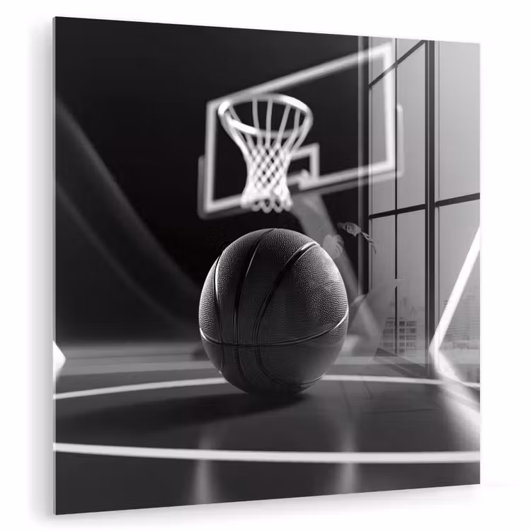 Basketbal - Basketbalveld - Lichtlijnen plexiglas 5mm klein -zzzproduct_nieuw