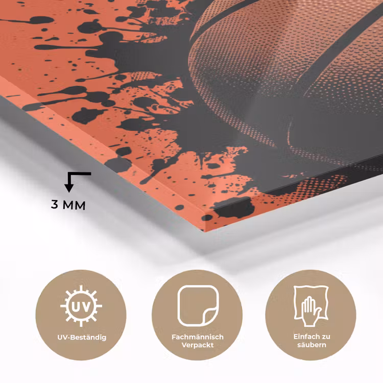 Basketbal - Verf - Sport - Oranje plexiglas 5mm klein -wsfeer2_DE