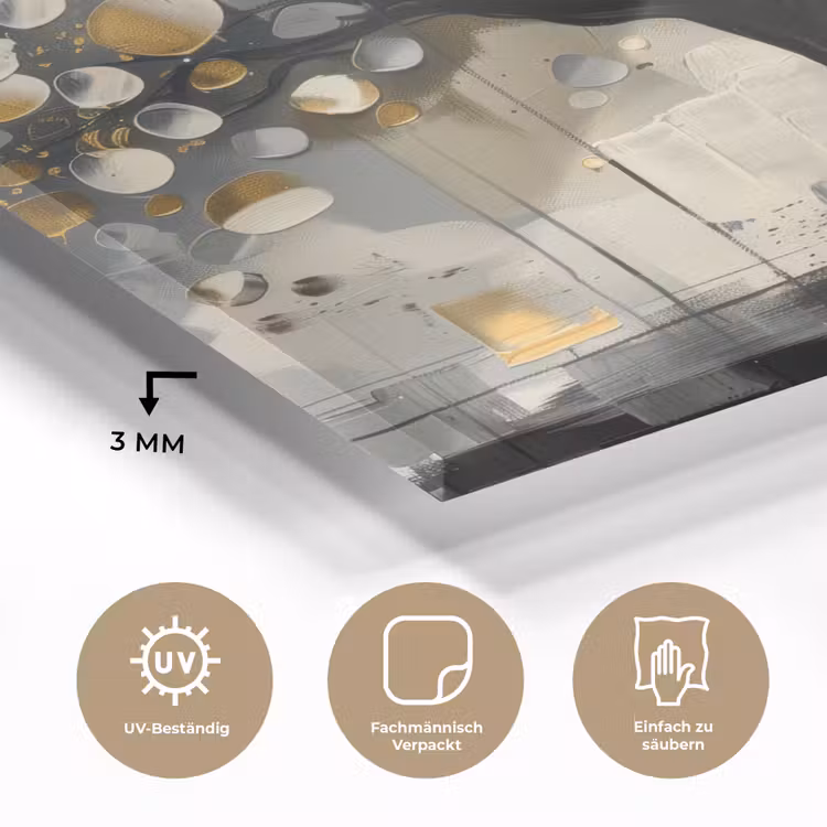Boom - Abstract - Beige - Goud - Zwart plexiglas 5mm klein -wsfeer2_DE