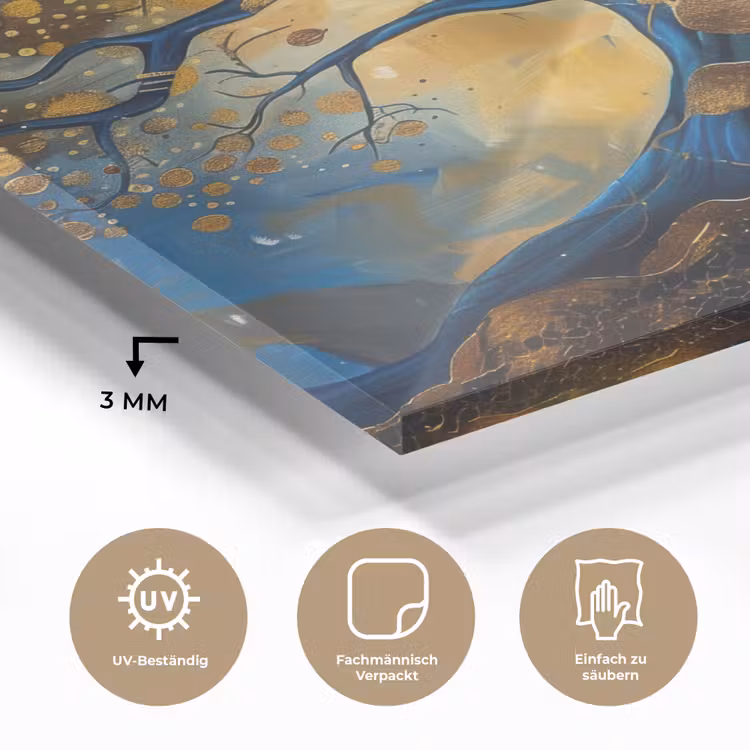 Boom - Levensboom - Blauw - Goud plexiglas 5mm klein -wsfeer2_DE