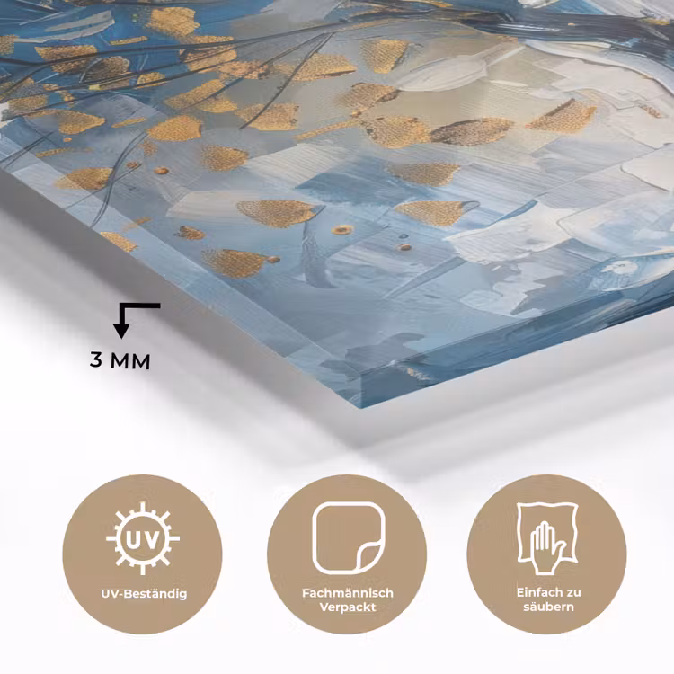 Boom - Blauw - Goud - Abstract plexiglas 5mm klein -wsfeer2_DE