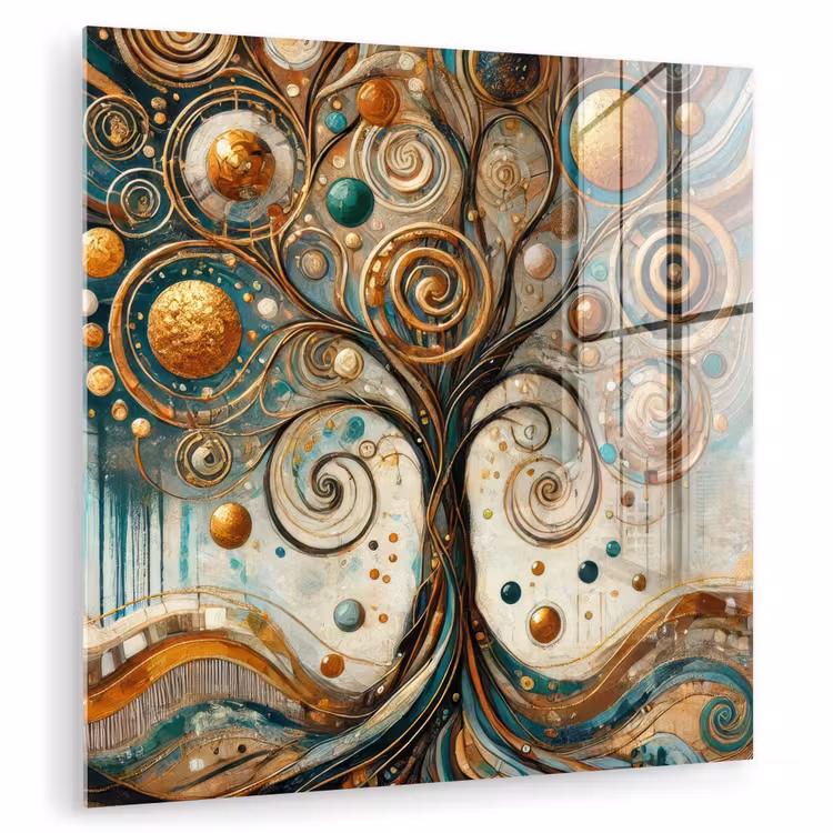 Levensboom - Boom - Abstract - Modern plexiglas 5mm klein -zzzproduct_nieuw