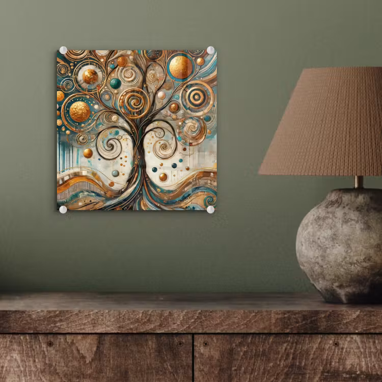 Levensboom - Boom - Abstract - Modern plexiglas 5mm klein -sfeer3