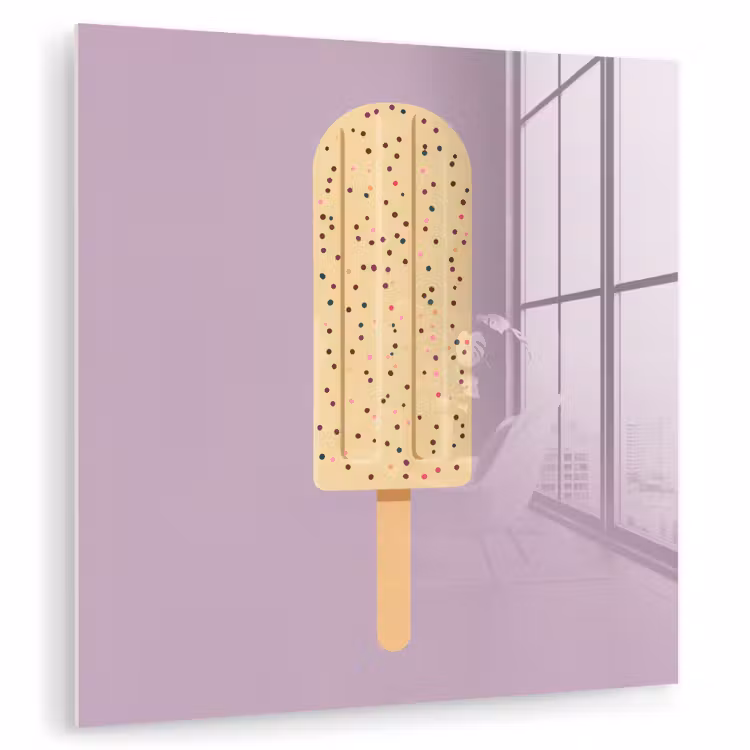 Beige - Ijsje - Spikkels plexiglas 5mm klein -zzzproduct_nieuw