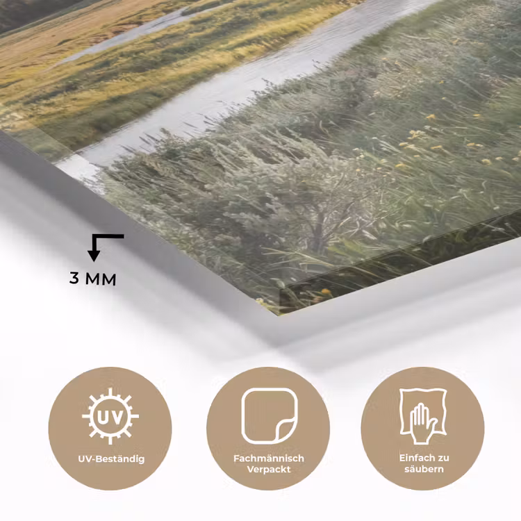Berglandschap - Rivier - Bos plexiglas 5mm klein -wsfeer2_DE