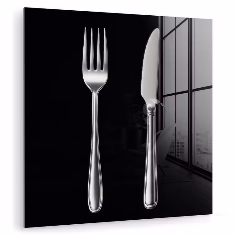 Bestek - Klassiek - Elegant plexiglas 5mm klein -zzzproduct_nieuw