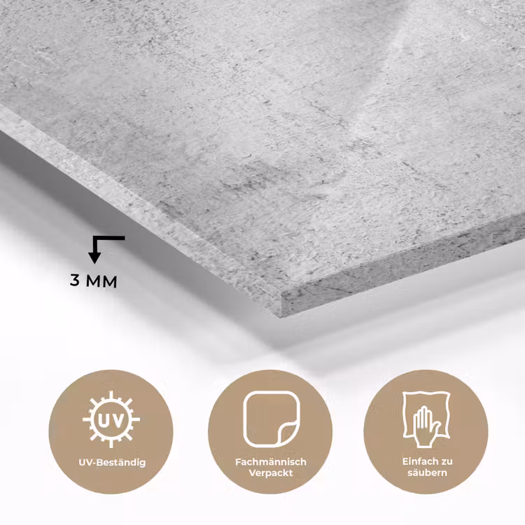 Beton - Grijs - Patroon - Vintage - Industrieel plexiglas 5mm klein -wsfeer2_DE