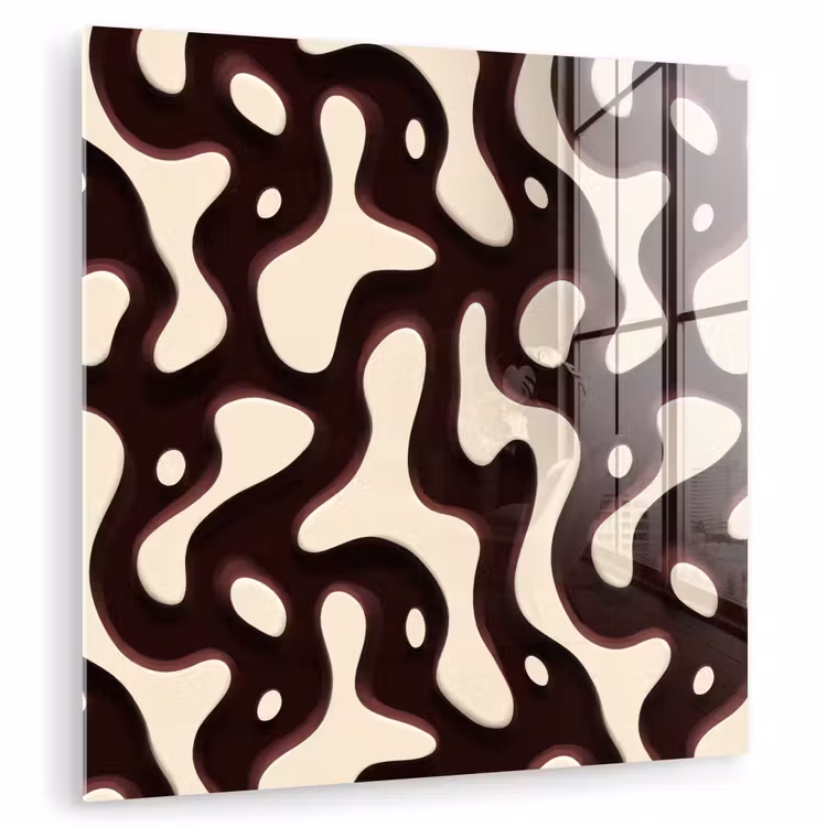 Organisch - Krachtig - Bruin plexiglas 5mm klein 11 -zzzproduct_nieuw