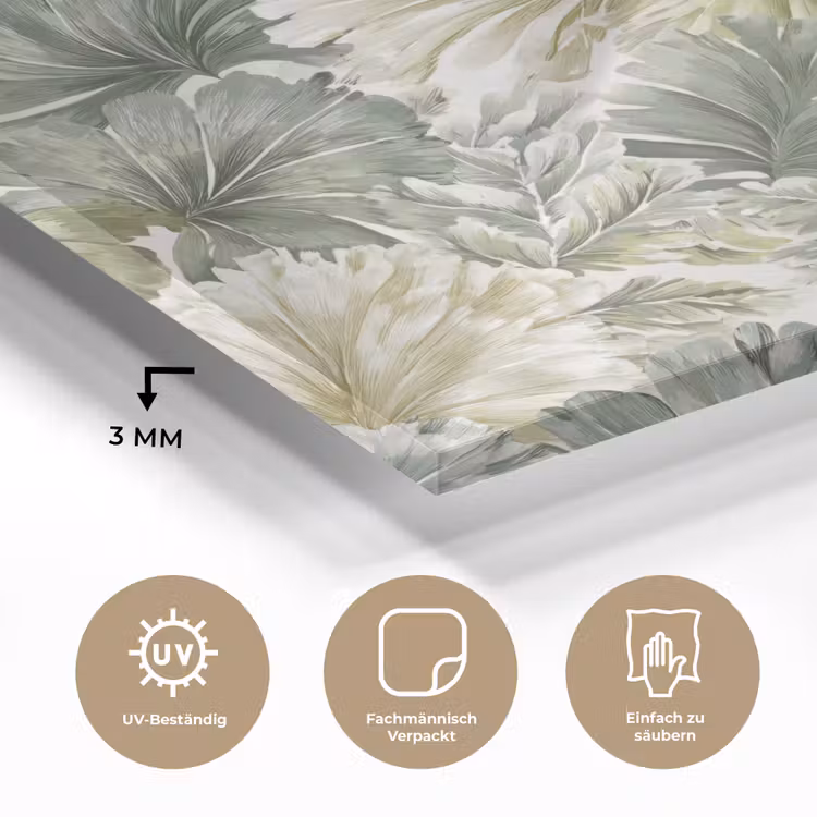 Bladeren - Botanisch - Groen plexiglas 5mm klein 11 -wsfeer2_DE