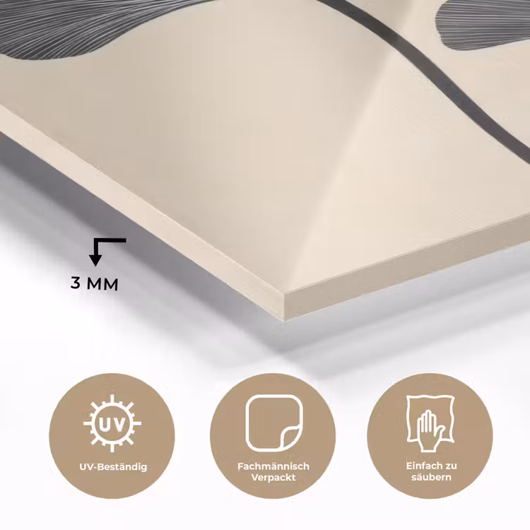 Bladeren - Minimalistisch - Zwart plexiglas 5mm klein -wsfeer2_DE