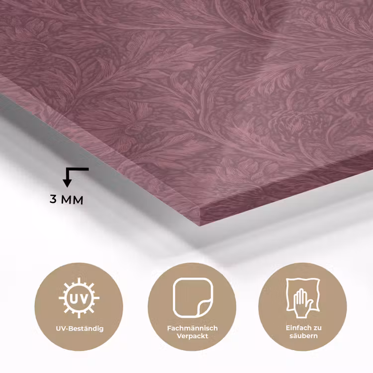 Bladeren - Patroon - Paars plexiglas 5mm klein 11 -wsfeer2_DE