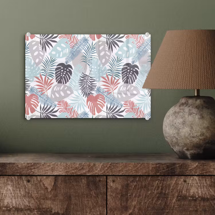 Bladeren - Tropical - Pastel - Jungle plexiglas 5mm klein -sfeer3