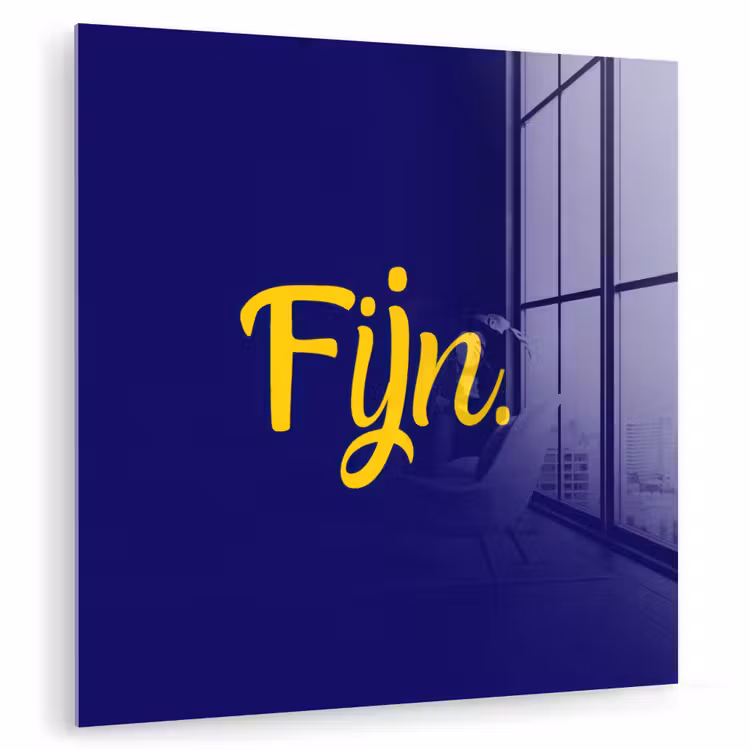 Blauw - Geel - Fijn plexiglas 5mm klein -zzzproduct_nieuw