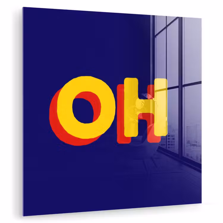 Blauw - Geel - OH - Schaduw plexiglas 5mm klein -zzzproduct_nieuw