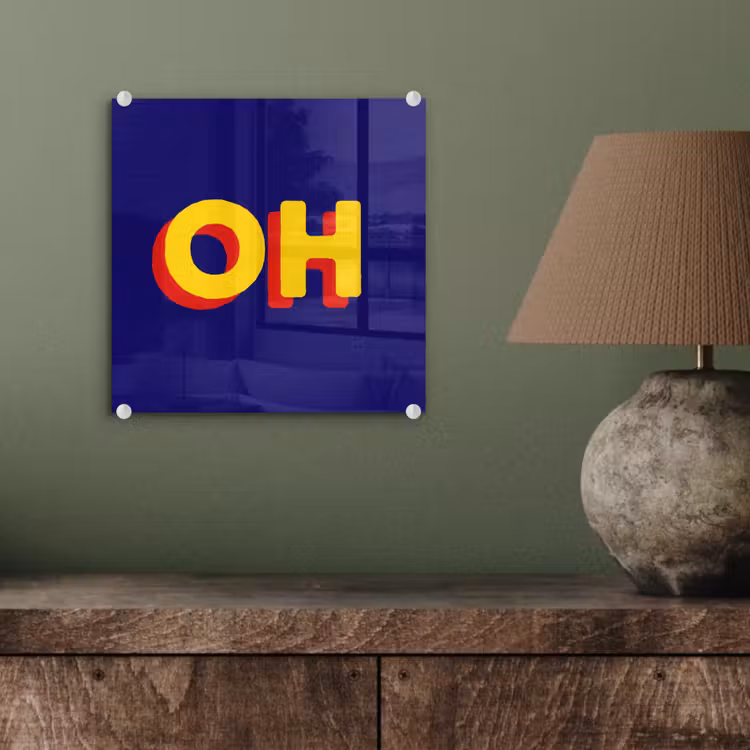 Blauw - Geel - OH - Schaduw plexiglas 5mm klein -sfeer3