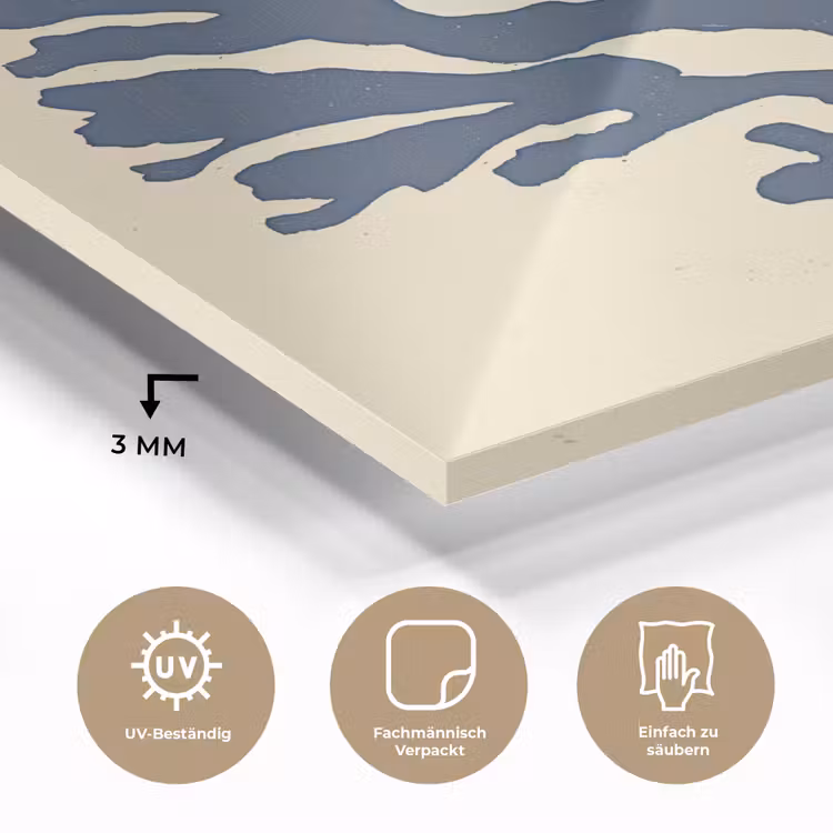 Blauw koraal - Vertakkingen - Beige plexiglas 5mm klein -wsfeer2_DE