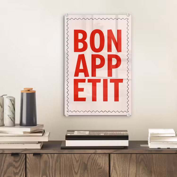 Blokletters - Rood - Kartelrand plexiglas 5mm klein -sfeer1