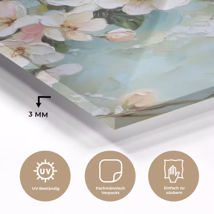 Bloesem - Bladeren - Lichtblauw plexiglas 5mm klein -wsfeer2_DE
