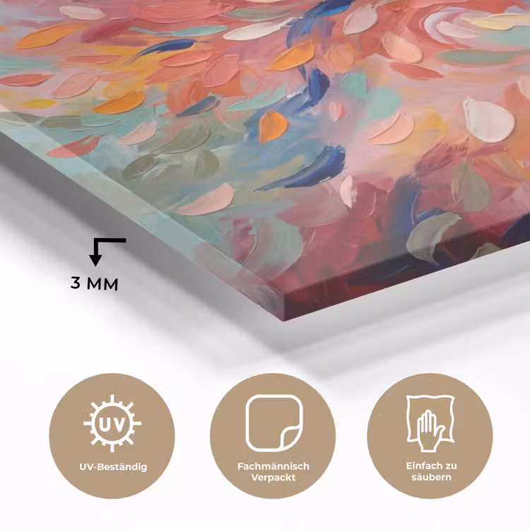 Bloemen - Abstract - Kunst - Modern plexiglas 5mm klein -wsfeer2_DE