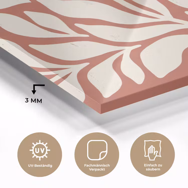 Bloemen - Abstract - Modern - Beige - Natuur plexiglas 5mm klein -wsfeer2_DE