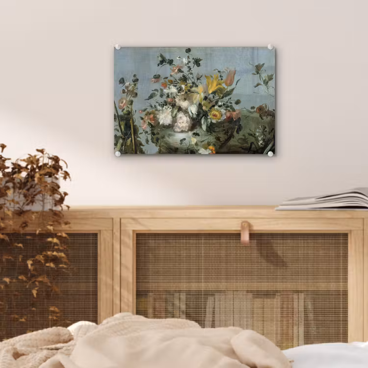 Bloemen - Oude Meesters - Olieverf plexiglas 5mm klein -sfeer4
