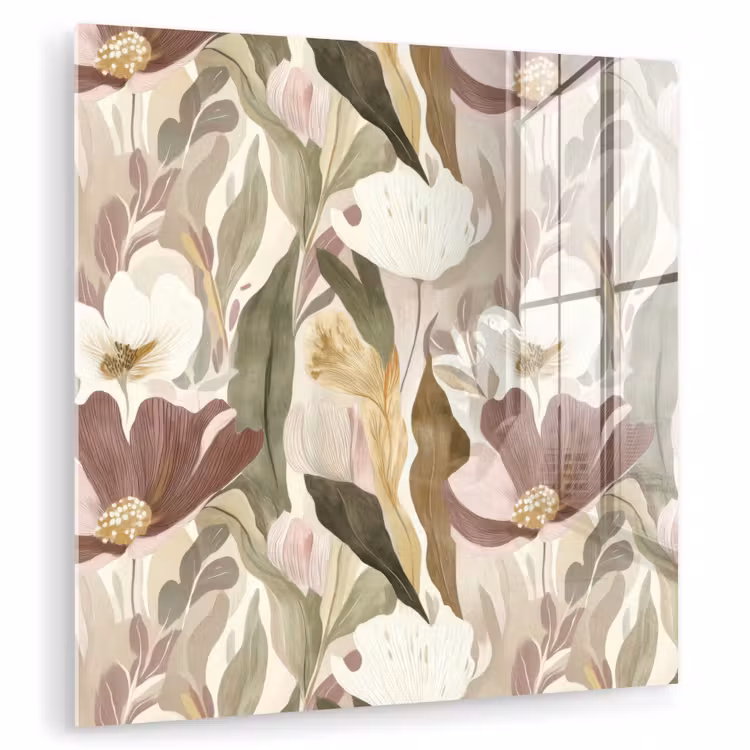 Bloemen - Aquarel - Kleurrijk plexiglas 5mm klein 11 -zzzproduct_nieuw