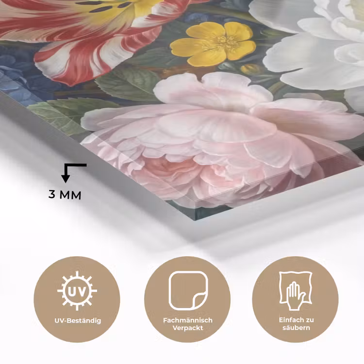 Bloemen - Boeket - Klassiek - Kleurrijk - Natuur plexiglas 5mm klein -wsfeer2_DE