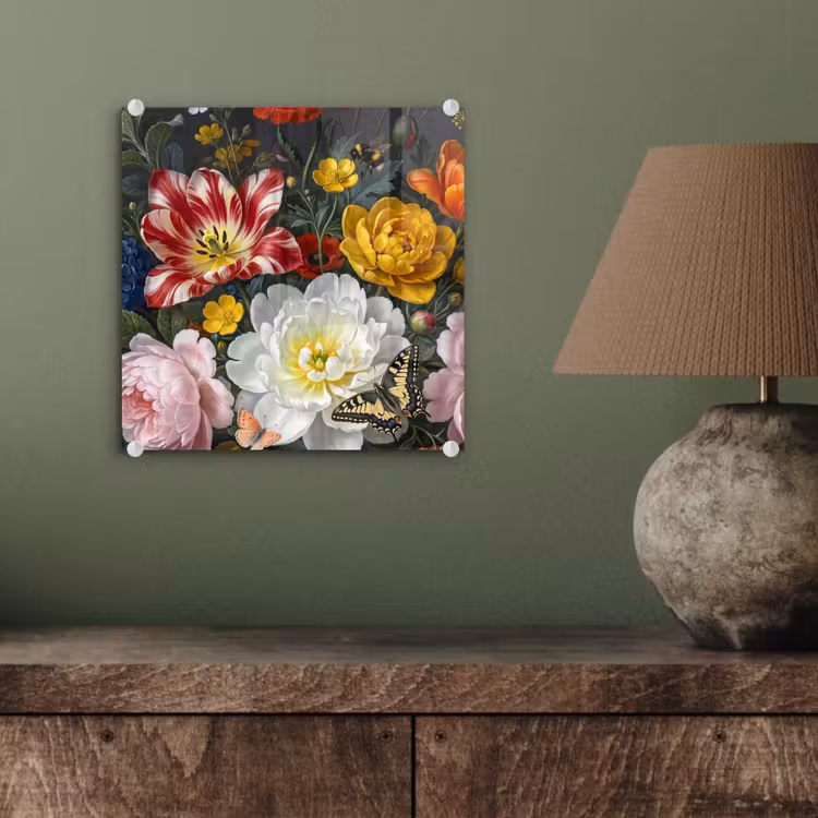 Bloemen - Boeket - Klassiek - Kleurrijk - Natuur plexiglas 5mm klein -sfeer3